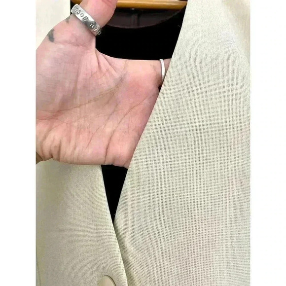 2PC VTG Jonathan Logan Brown Velvet Dress & Blazer MEDIUM Beige Women's - Picture 7 of 16